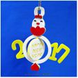 2017_05.jpg 2017 HAPPY CHINESE NEW YEAR-YEAR OF The Rooster Keychain
