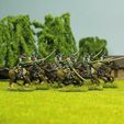 Charge_side.jpg 6MM TO 22MM NAPOLEONIC FRENCH CHASSEUR A CHEVAL 1813-15 CAMPAIGN DRESS CHARGING-Trooper