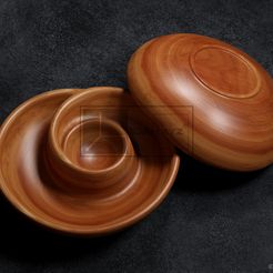 Spiral-Bowl-©.jpg 3D file Spiral Bowl - CNC Files for Wood (STL)・3D printer model to download