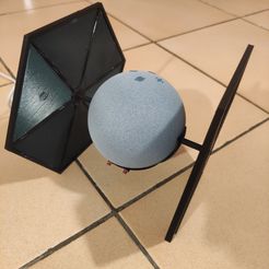 IMG_20210104_200925.jpg STL-Datei Tie fighter Echo Dot 4th Gen kostenlos・3D-Druckvorlage zum Herunterladen