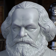 202Karl-Marx_frame14_1resin.png 卡尔-马克思 - 半身雕像 3D 打印模型 STL 文件，可打印半身雕像