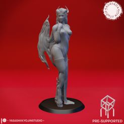 Succubus_PS.jpg Fichier STL Succube - Miniature de table (Pré-alimenté)・Design pour imprimante 3D à télécharger