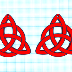CapturaHUHOHUH.PNG Free STL file CELTIC EARRINGS・3D printer model to download