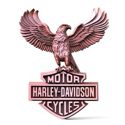 Eagle-Harley-Davidson-CNC-.1.jpg STL file Harley davidson CNC・3D printable model to download