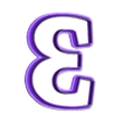 n3.obj CUTTER NUMBERS - COOKIE CUTTER NUMBERS