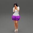 Girl-0030.jpg Woman posing wearing Fashion model in beauty dress 3D Print Model