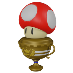 49146.png Free STL file Mario Bros Mushroom Trophy・3D printable object to download, Fausstto_
