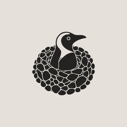 Penguin Nest 3D Print Wall Art