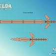 Folie25.jpg Master Sword - Zelda Tears of the Kingdom - Decayed and Fused - Life Size