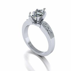 1.jpg Archivo STL Anillo de diamantes R2・Objeto imprimible en 3D para descargar