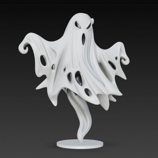 👻 Raging Ghost – Torn Cloth Dark Fantasy Miniature・ STL File for 3D ...