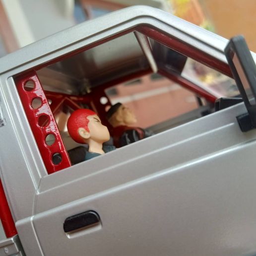 WPL D12 roll cage interior 3D model