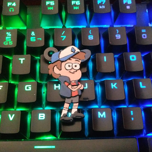 Download STL file Dipper Pines Keychain • 3D printable design ・ Cults