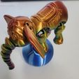 Éléphant de cirque mignon à imprimer Flexi