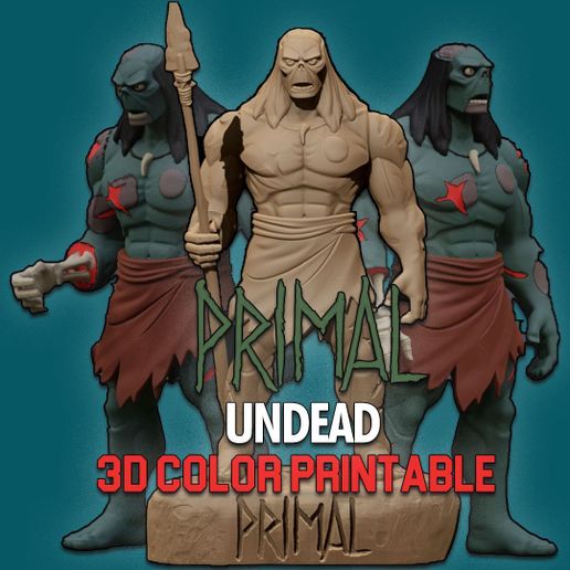 Spear from PRIMAL UNDEAD printable figure