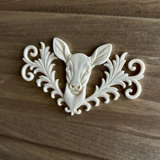 relief set doe animal symbol model