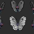 butterfree-cults-2.jpg Pokemon - Caterpie, Metapod and Butterfree with 2 poses (Pre Supported)
