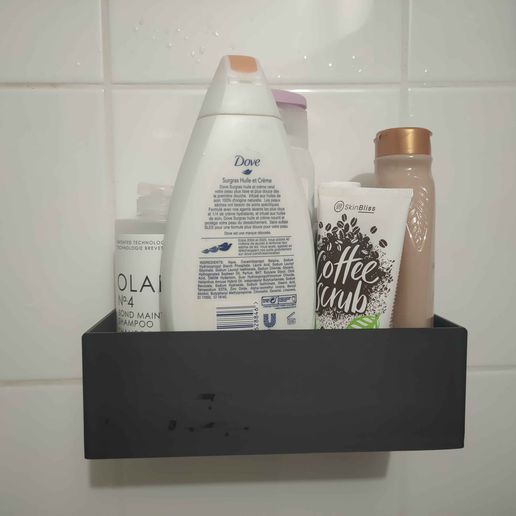 Shower and bath shelf for suction cup attachment - 3D model önizlemesi