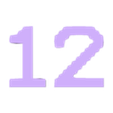 12.stl TERMINAL Font Numbers (01-30)