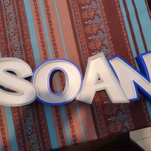 Lampre name SOAN 3D model