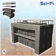 1-PREM.jpg Futuristic prison with armored doors and outdoor streetlights (19) - Future Sci-Fi SF Post apocalyptic Tabletop Scifi Wargaming Planetary exploration RPG Terrain