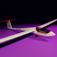 JS1-render-fiolet.png Jonker JS-1 Revelation Glider / Sailplane Miniature