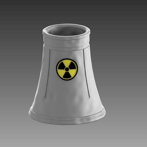 COOLING TOWER NUCLEAR PLANT - 3D model önizlemesi