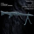 ec199be7-51b2-48ee-8d8d-6a51736dbbcf.jpg Armas de fogo em miniatura MG 42 alemã da Segunda Guerra Mundial