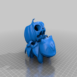 Bulbasaur_Pimpkin_2.png Free STL file Bulbasaur pumpkin・3D printing model to download