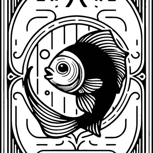 🐠 Horoscope FISH hueforge・ STL File for 3D printing・Cults