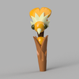 fghjhtuyjtuyjuyj.png The Owl House - Willow Palisman Staff - Clover - simple - 3D Model