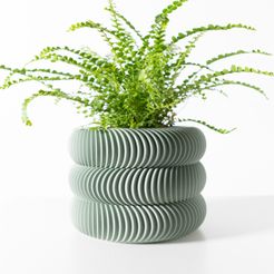 DSC07509.jpg The Maro Planter Pot with Drainage Tray & Stand: Modern and Unique Home Decor for Plants and Succulents  | STL File