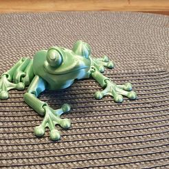 Niedlicher Flexi Print-in-Place Frosch