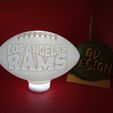 IMG_20231223_103829212.jpg Los Angeles Rams 3D WAVE NFL FOOTBALL TEALIGHT