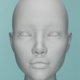 head4.jpg 3D HEAD FACE FEMALE CHARACTER FEMALE TEENAGER PORTRAIT DOLL BJD LOW-POLY 3D MODEL
