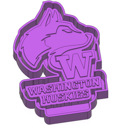 ink.png Washington Huskies Freshie STL Mold Housing