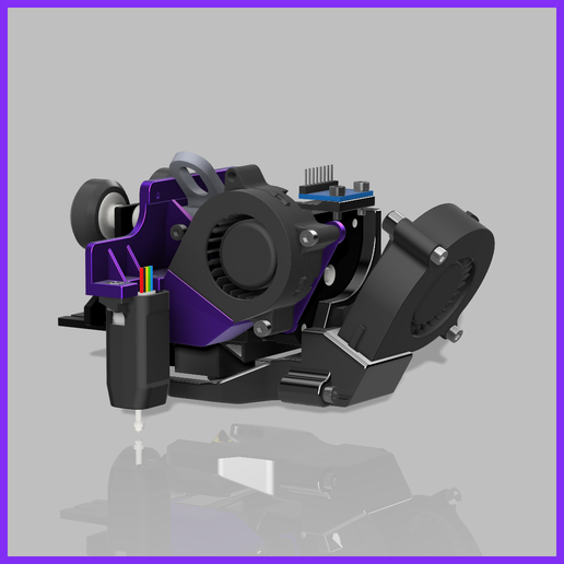 1-Hotend-4020.png HOT END DUCT 4020 OR 5015 FAN, ENDER 3 S1, S1 PRO, S1 PLUS, SPRITE, PROBE NO Y OFFSET, ABL ADAPTER