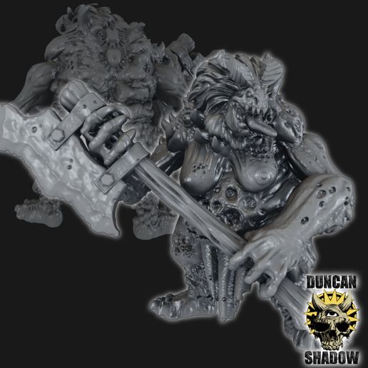 Plague Hag (Pre Supported) 3D model