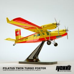 Twin porter 2.jpg Fichier STL gratuit TWIN PORTER (Concept d'avion)・Modèle pour imprimante 3D à télécharger