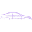 BMW_e36 coupe.stl Wall Silhouette: All sets