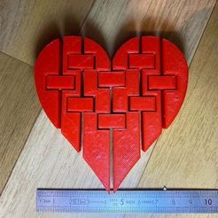 heart.jpg Free STL file Flexi heart・3D printer design to download