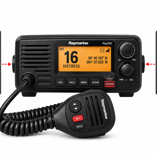 Funkgeräte-Halterung für Raymarine Ray55E