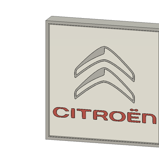 lamp logo citroen 3D model