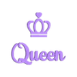 Queen_Details.stl Queen coaster
