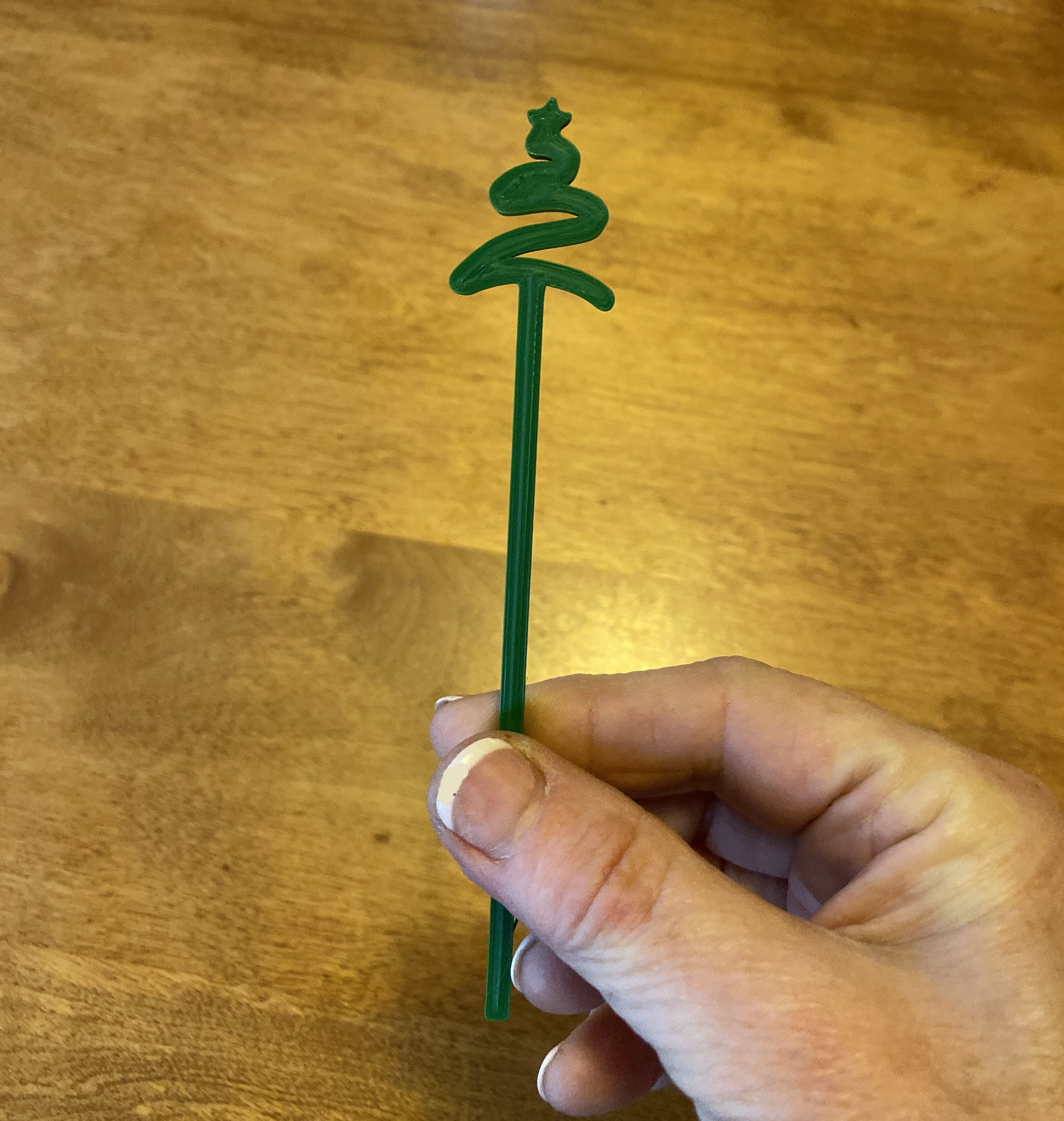 swizzle4.jpg Download free STL file Holiday Party Cocktail Stirrers - Swizzle Sticks • 3D print design, barb_3dprintny