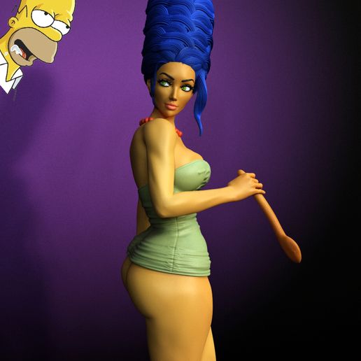 Marge Simpson 3D File for 3D printingCults