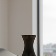 Vase5.png 3D 打印花瓶 STL - 现代螺旋玫瑰花瓶 - 3D 打印家居装饰文件