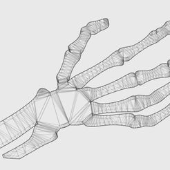 SkeletH.png Archivo 3D gratis Hand Skeleton Pendant・Modelo para descargar y imprimir en 3D