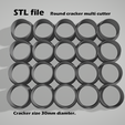 circle_03.png Round Cracker Multi Cutter | Cuts 20 Round Cracker or cookies at once | with Commercial License
