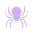 Spider7.stl 7 Spider Silhouettes, Arachnid Outlines, Orb Weaver, Hourglass Spider, Stencils
